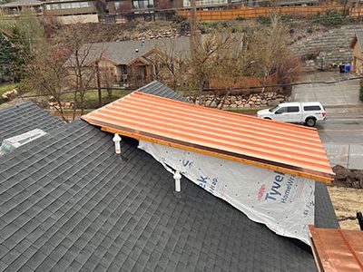 Metal Roof Section Installation